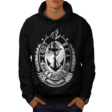 Lost At Sea Boat Ship Mens Hoodie