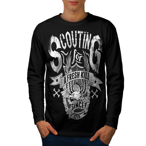 Eagle Fresh Kill Eat Mens Long Sleeve T-Shirt