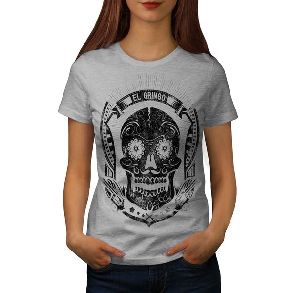 Mexican Skull Death Womens T-Shirt