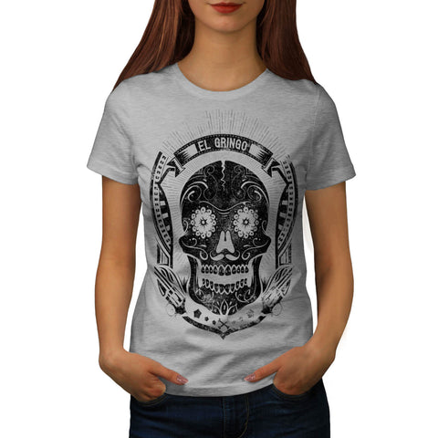 Mexican Skull Death Womens T-Shirt