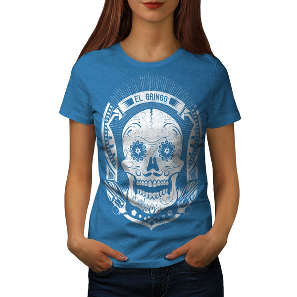 Mexican Skull Death Womens T-Shirt