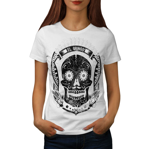 Mexican Skull Death Womens T-Shirt