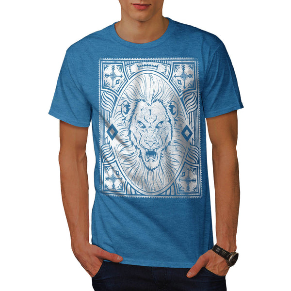 King Jungle Lion Roar Mens T-Shirt