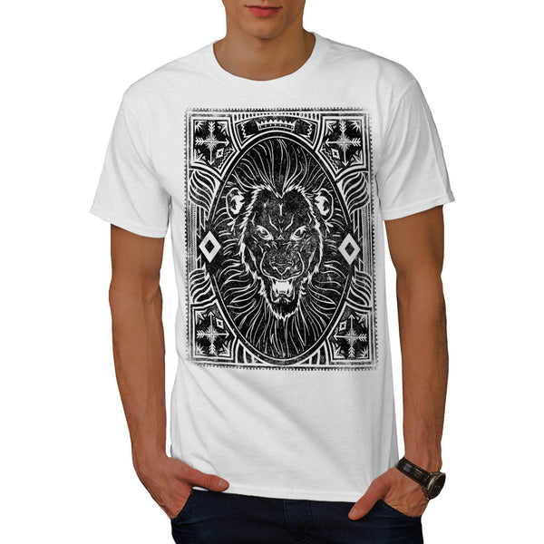 King Jungle Lion Roar Mens T-Shirt