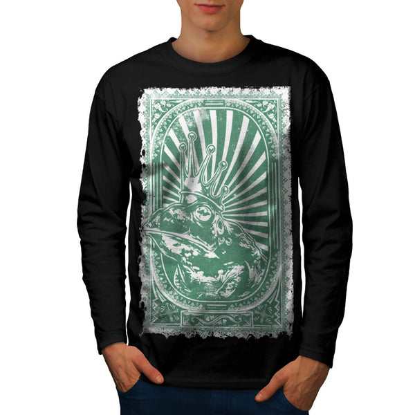 Prince Frog Crown Eye Mens Long Sleeve T-Shirt