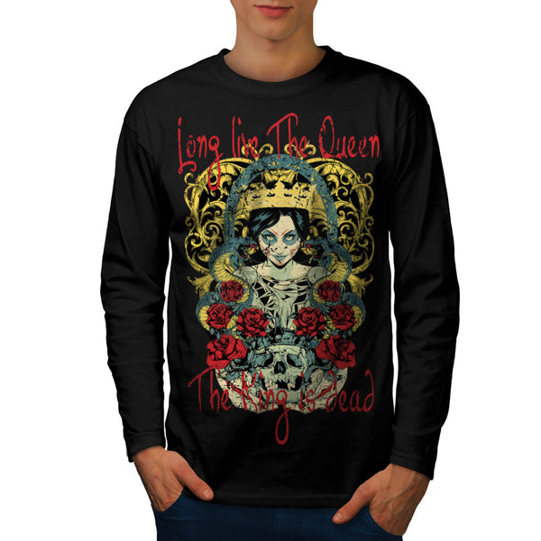 Live Queen King Dead Mens Long Sleeve T-Shirt