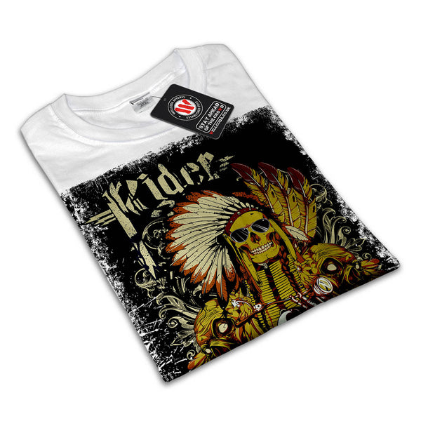 Indian Bike Rider USA Womens T-Shirt