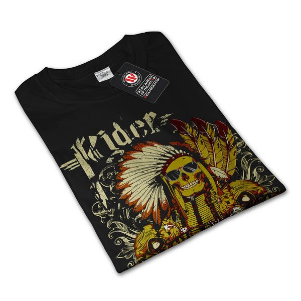 Indian Bike Rider USA Womens Long Sleeve T-Shirt
