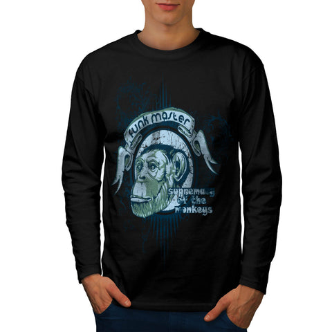 Funk Master Monkey Mens Long Sleeve T-Shirt