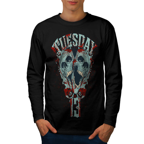 Tuesday Horror Night Mens Long Sleeve T-Shirt