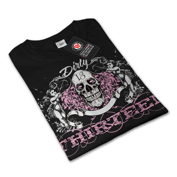 Dirty Devil Skull 13 Mens Long Sleeve T-Shirt