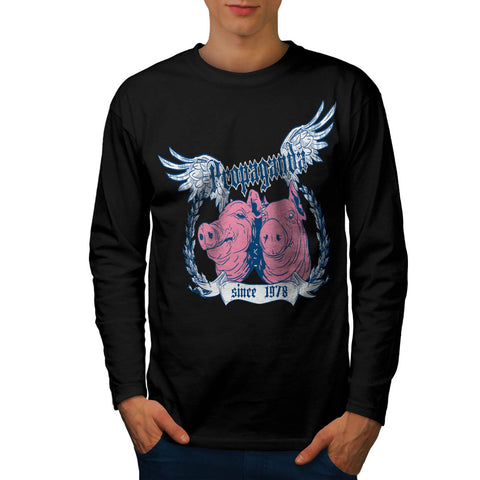 Propaganda Pig Life Mens Long Sleeve T-Shirt