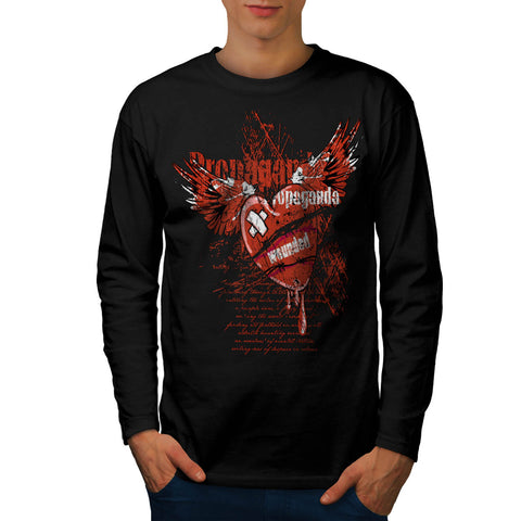 Wounded Propaganda Mens Long Sleeve T-Shirt