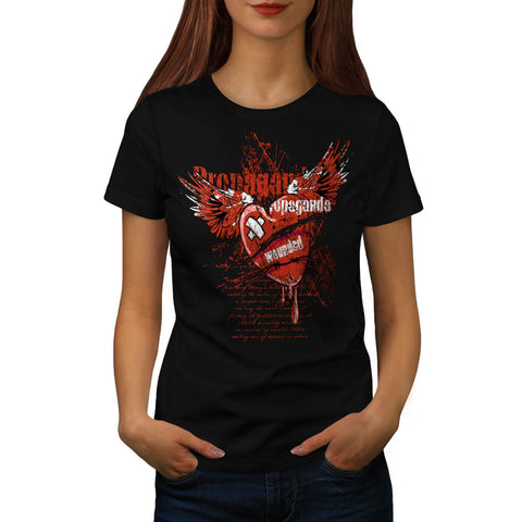 Wounded Propaganda Womens T-Shirt