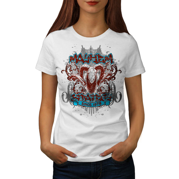 Mayhem Strategy Goat Womens T-Shirt