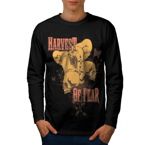Harvest Of Fear Face Mens Long Sleeve T-Shirt