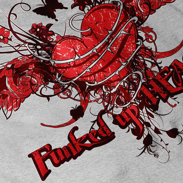 Funked Up Heart Love Womens T-Shirt