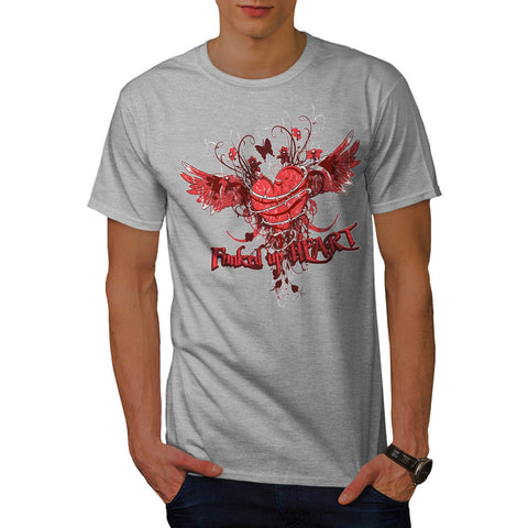 Funked Up Heart Love Mens T-Shirt