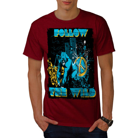 Follow the Wild Chimp Mens T-Shirt