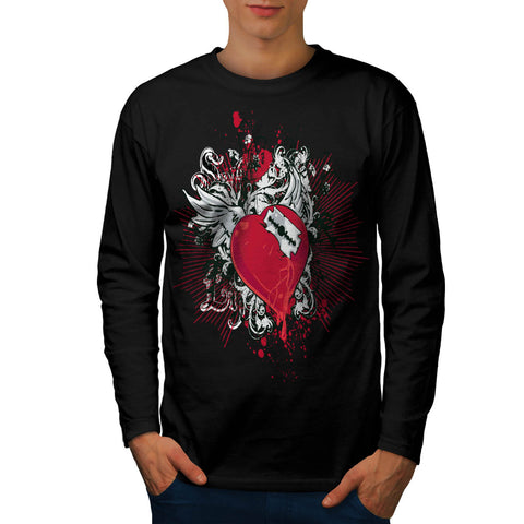Key To My Heart Love Mens Long Sleeve T-Shirt