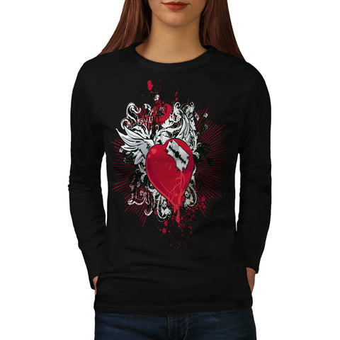 Key To My Heart Love Womens Long Sleeve T-Shirt