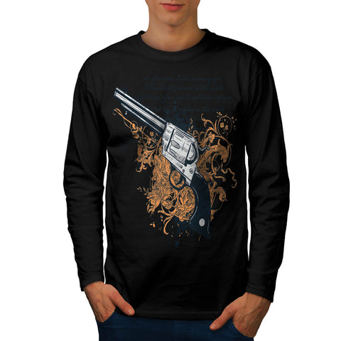 Deadly Weapon Pistol Mens Long Sleeve T-Shirt