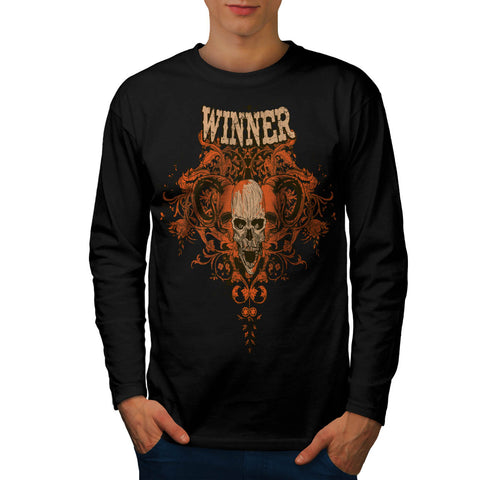 Winner Animal Skull Mens Long Sleeve T-Shirt