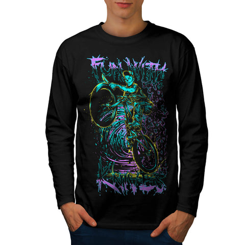 Fun With Knives Rider Mens Long Sleeve T-Shirt