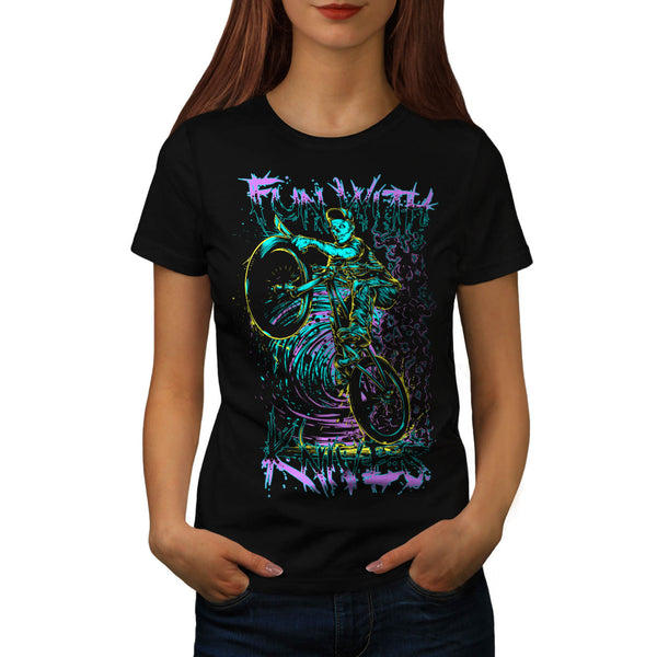 Fun With Knives Rider Womens T-Shirt