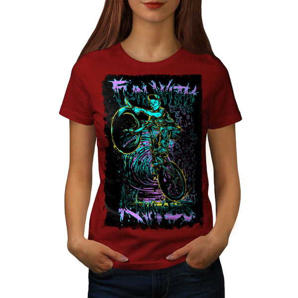 Fun With Knives Rider Womens T-Shirt