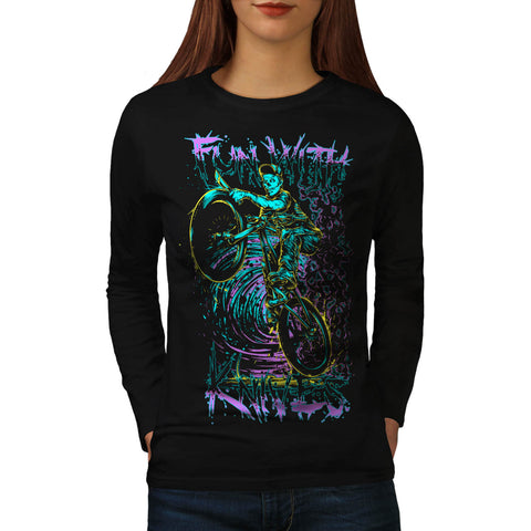 Fun With Knives Rider Womens Long Sleeve T-Shirt