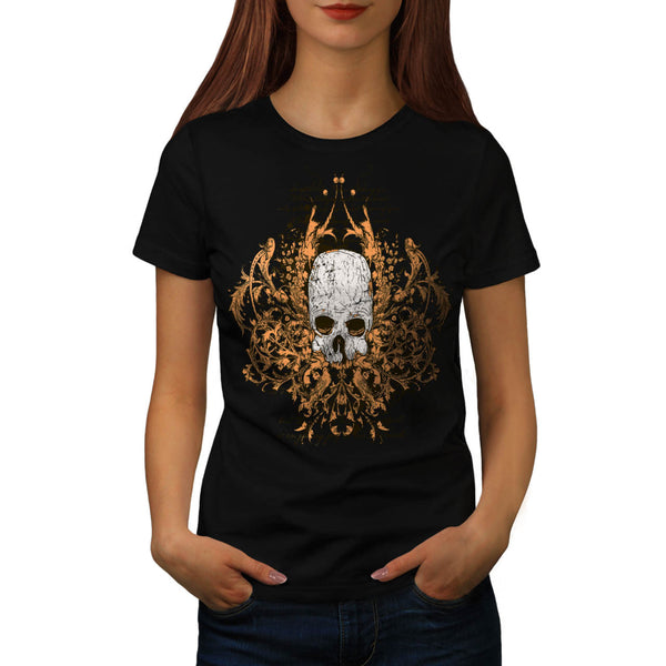 Monster Horror Skull Womens T-Shirt