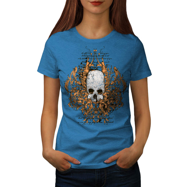 Monster Horror Skull Womens T-Shirt
