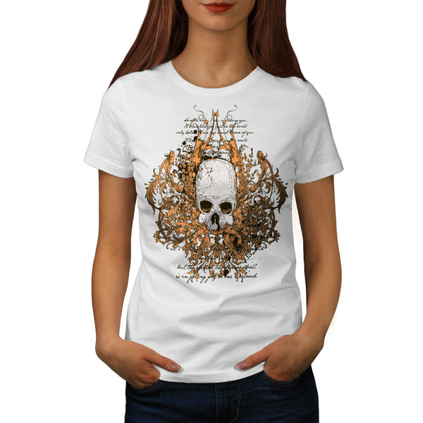 Monster Horror Skull Womens T-Shirt