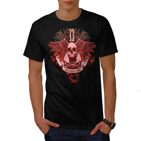 Ghost Lucky Skull Mens T-Shirt
