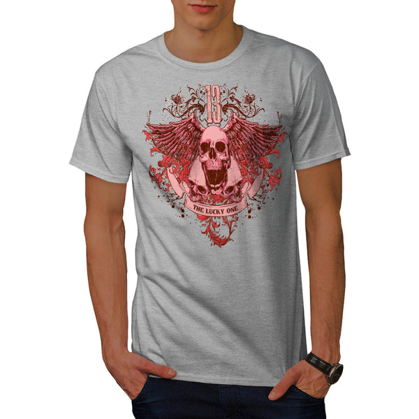 Ghost Lucky Skull Mens T-Shirt