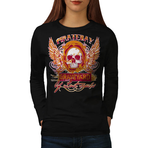 Pirate Bay Grave Yard Womens Long Sleeve T-Shirt