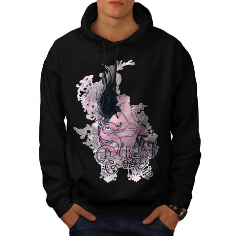 Free Sugar Model Girl Mens Hoodie
