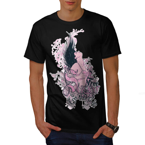 Free Sugar Model Girl Mens T-Shirt