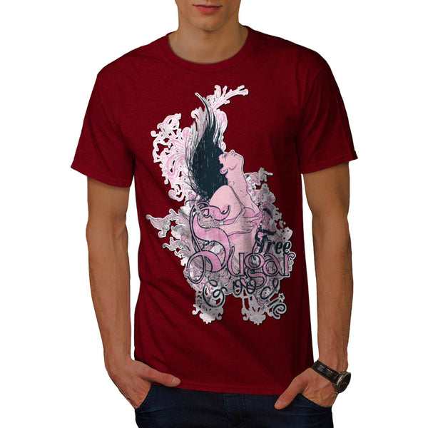 Free Sugar Model Girl Mens T-Shirt