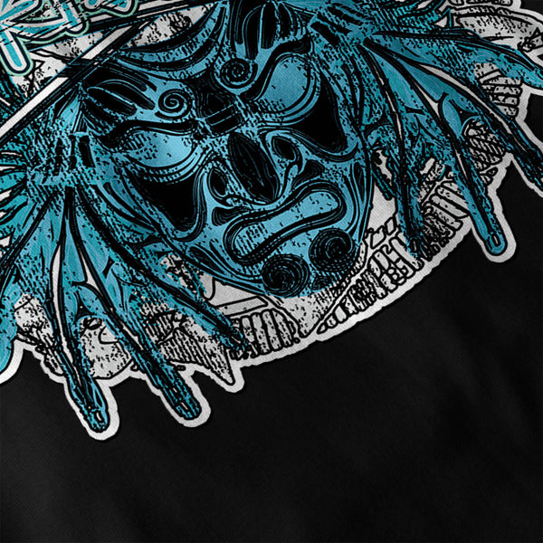 Chinese Samurai Mask Mens Long Sleeve T-Shirt