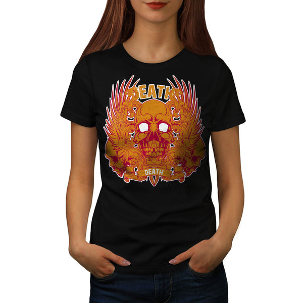 Monster Death Skull Womens T-Shirt