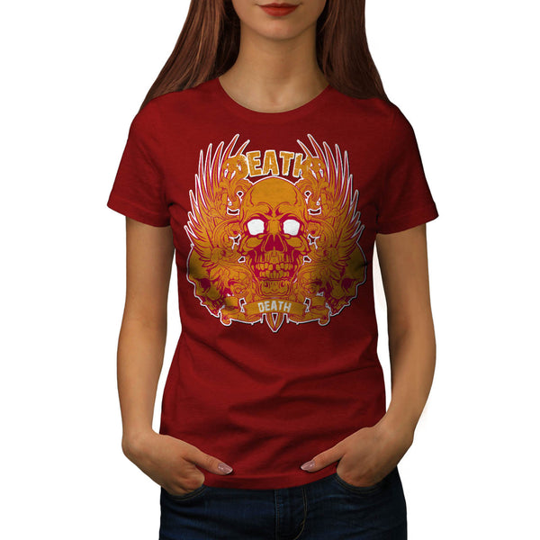 Monster Death Skull Womens T-Shirt