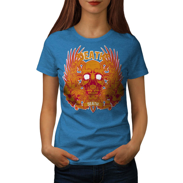 Monster Death Skull Womens T-Shirt