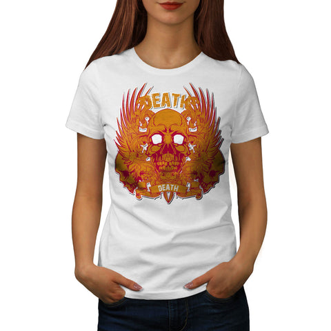 Monster Death Skull Womens T-Shirt