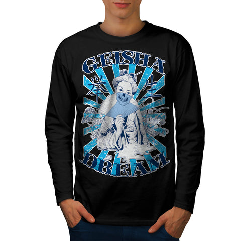 Geisha Dream Night Mens Long Sleeve T-Shirt