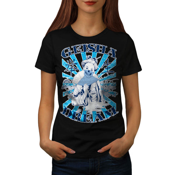 Geisha Dream Night Womens T-Shirt