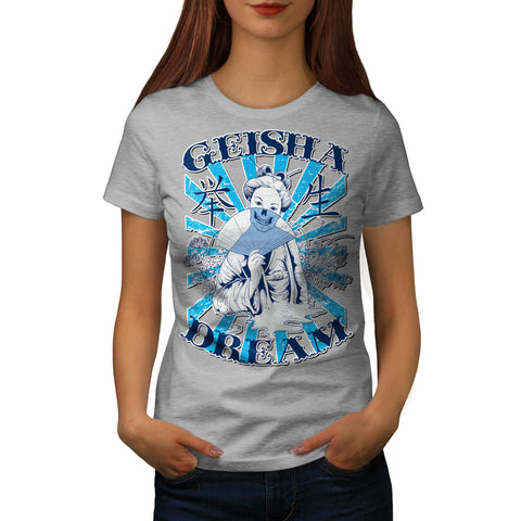 Geisha Dream Night Womens T-Shirt