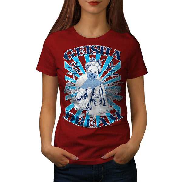 Geisha Dream Night Womens T-Shirt