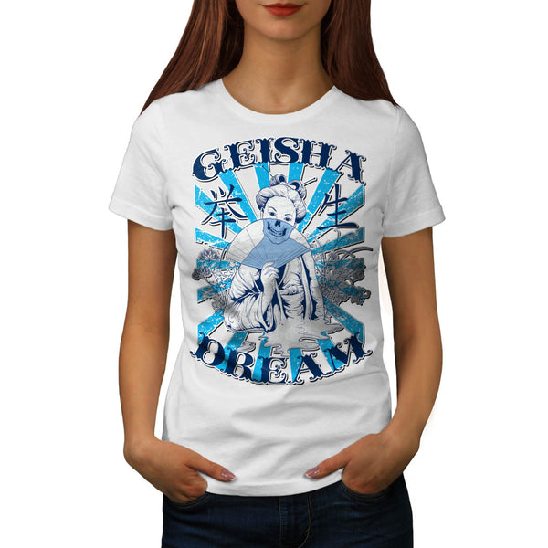 Geisha Dream Night Womens T-Shirt
